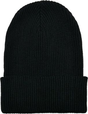 Flexfit Mütze Recycled Yarn Ribbed Knit Beanie Black