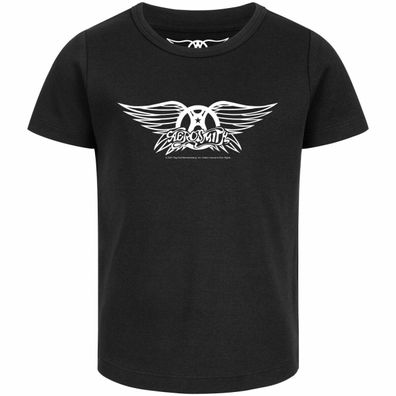 Aerosmith (Logo Wings) Mädchen (Girly) T-Shirt 100% Bio Baumwolle Organic