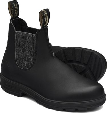 Blundstone Stiefel Boots #2032 Voltan Black Leather with Silver Glitter Elastic (5...