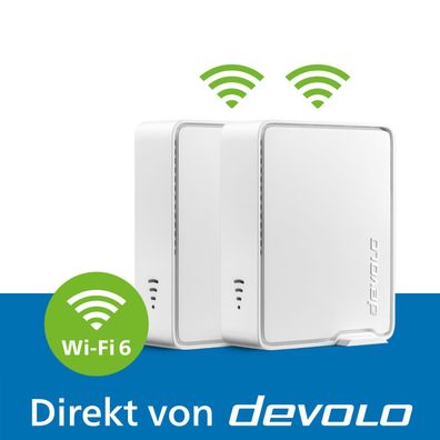 devolo WiFi 6 Repeater 5400 Mesh Bundle 2x WLAN Verstärker
