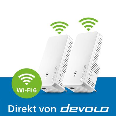 devolo WiFi 6 Repeater 3000 Mesh Bundle 2x WLAN Verstärker