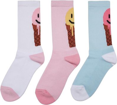 Mister Tee Socken Fancy Icecream Socks 3-Pack White/ Multicolor
