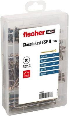 Fischer ClassicFast Meisterbox - Sortimentsbox Spanplattenschrauben Anwendungen