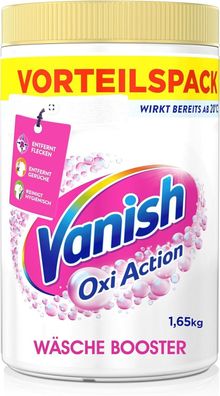 Vanish Oxi Action Powerweiss Pulver Fleckenentferner Wäscher Booster 1,65 kg