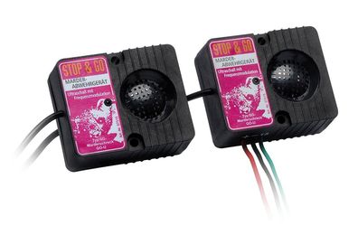 Stop&Go 12V Ultraschall Marderabwehrgerät 2 Lautsprecher Frequenzmodulation