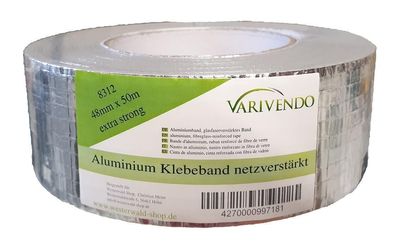 Aluminium Klebeband netzverstärkt 48mm x 50m Aluband Aluminiumband Aluminiumklebeb...