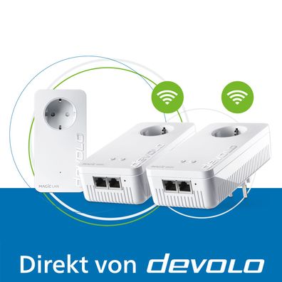 devolo Magic 1 WiFi Multiroom Kit Powerline WLAN Verstärker 3x Adapter