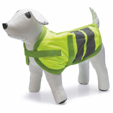 Beeztees Hundemantel TEDDIE - neon gelb reflektierend - Safety Sicherheitsmantel