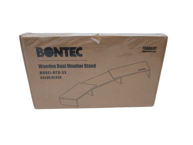 BONTEC Dual Monitor Ständer Desktop Monitorständer Smartphone Halter Verstellbar