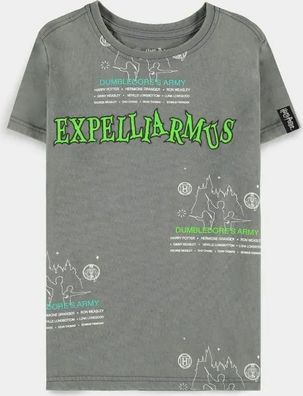 Harry Potter: Wizards Unite - Expelliarmus Boys Short Sleeved T-shirt Grey