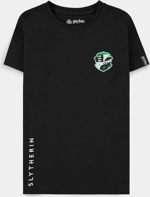 Harry Potter - Slytherin Emblem Boys Short Sleeved T-shirt Black