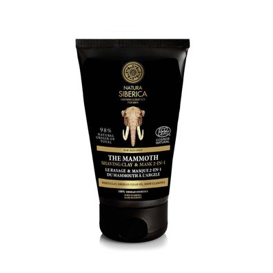 Natura Siberica The Mammoth Shaving Clay And Mask 2 In 1 150ml