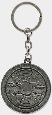Assassin's Creed Valhalla - 3D Shield Metal Keychain Silver