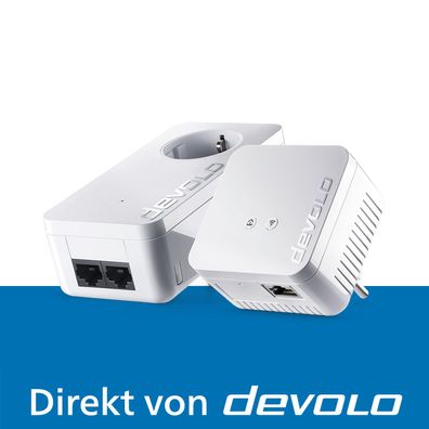 devolo dLAN 550 WiFi Starter Kit Powerline WLAN Verstärker 2x Adapter