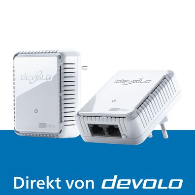 devolo dLAN 500 duo Starter Kit Powerline Internet Verstärker 2x Adapter