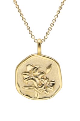 trendor Schmuck Halskette mit Monatsblume Mai 925 Silber Vergoldet 68002-05