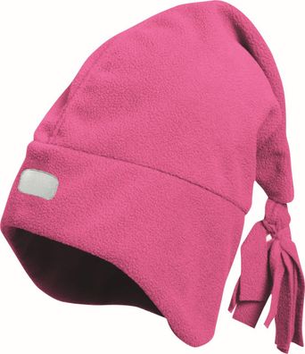 Playshoes Kinder Mütze Fleece-Zipfelmütze Pink