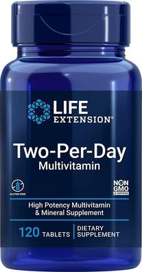 Life Extension, Multivitamin 2-pro-Tag (Two-per-Day), 120 Tabletten | Sonderposten