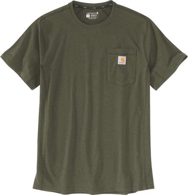 Carhartt Force Flex Pocket T-Shirts S/ S Basil Heather