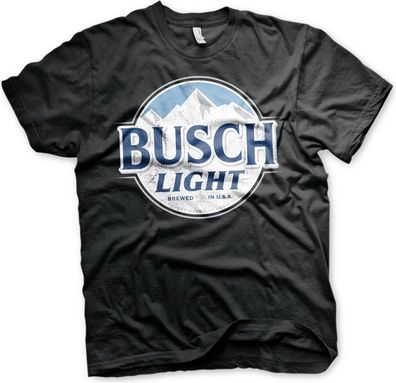 Busch Light Washed Label T-Shirt Black