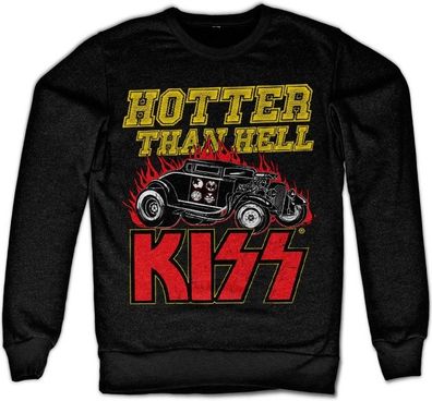 Kiss Hotter Than Hell Sweatshirt Black
