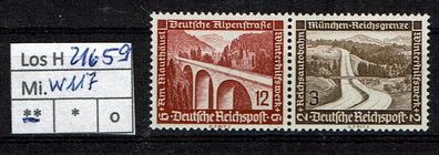 Los H21659: Deutsches Reich Mi. W 117 * *