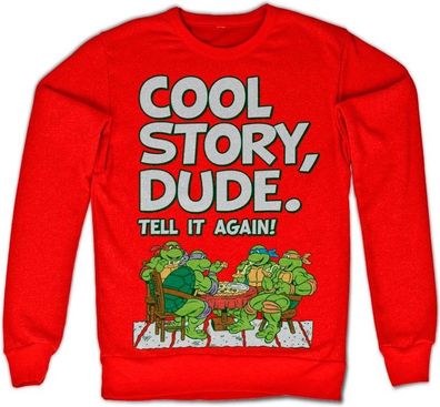 Teenage Mutant Ninja Turtles TMNT Cool Story Dude Sweatshirt Red