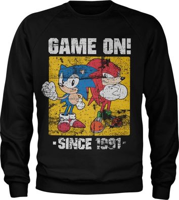 Sonic The Hedgehog Sonic Game On Since 1991 Sweatshirt Black