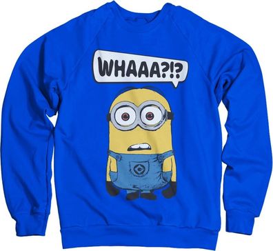 Minions Whaaa?!? Sweatshirt Blue