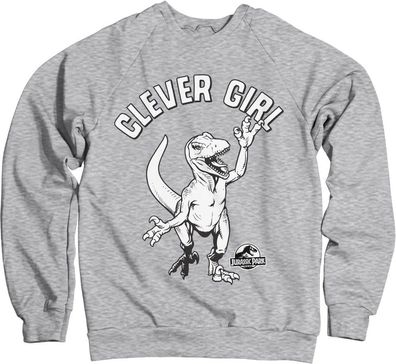 Jurassic Park Clever Girl Sweatshirt Heather-Grey
