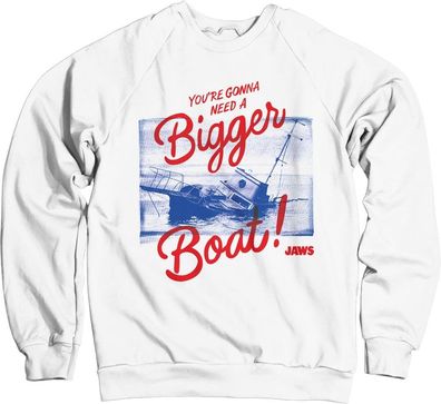Jaws You're Gonna Need A Bigger Boat Sweatshirt White