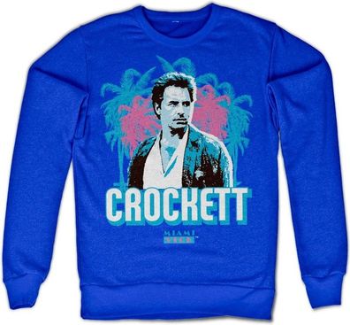 Miami Vice Crockett Palms Sweatshirt Blue