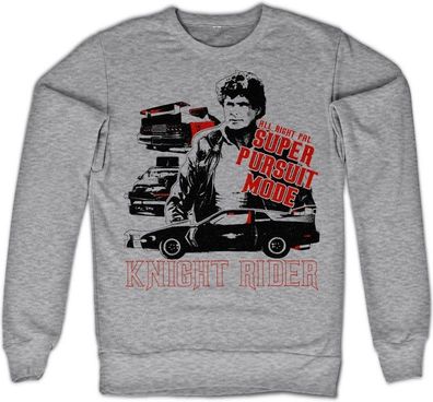 Knight Rider Super Pursuit Mode Sweatshirt Heather-Grey