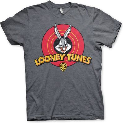 Looney Tunes Distressed Logo T-Shirt Dark-Heather