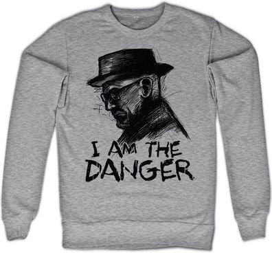 Breaking Bad I Am The Danger Sweatshirt Heather-Grey