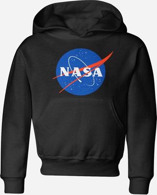 NASA Insignia Logotype Kids Hoodie Kinder Black