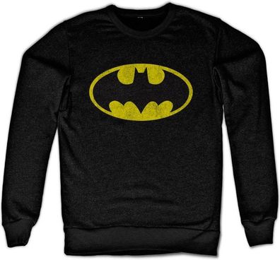 Batman Distressed Logo Sweatshirt Black