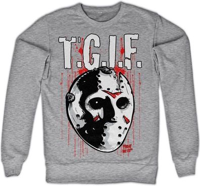 Friday The 13th T.G.I.F. Sweatshirt Heather-Grey