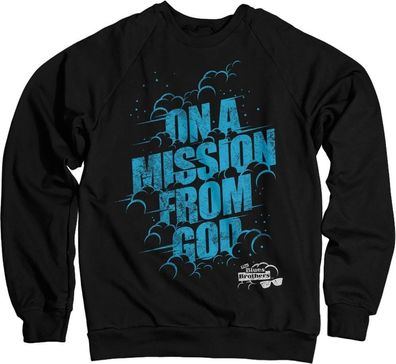 On A Mission From God Blues Brothers Sweatshirt Black