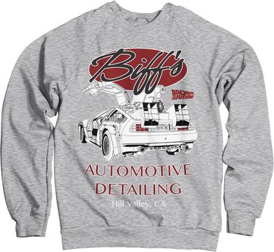 Back to the Future Biff's Automotive Detailing Sweatshirt Heather-Grey