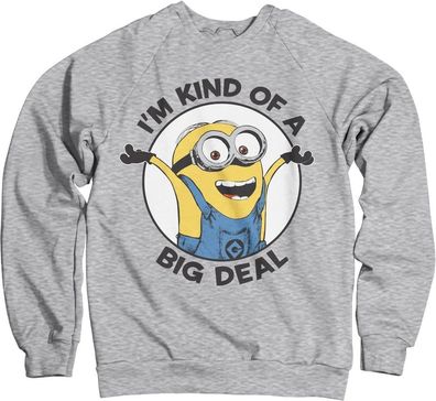 Minions I'm Kind Of A Big Deal Sweatshirt Heather-Grey