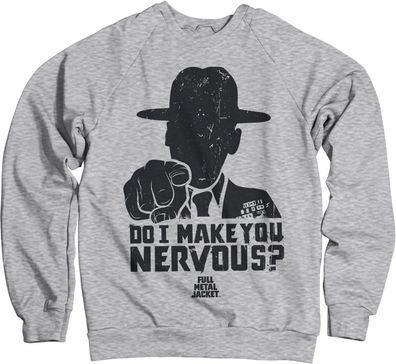 Full Metal Jacket Do I Make You Nervous Sweatshirt Heather-Grey