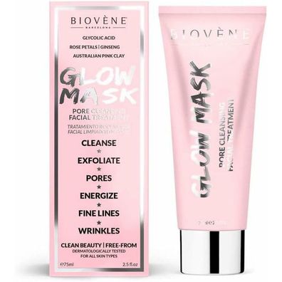 Biovene Glow Mask Pore Cleansing Facial Treatment 75ml