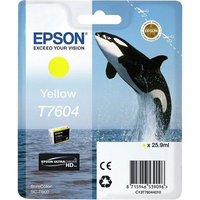 EPSON T7604 gelb Tintenpatrone