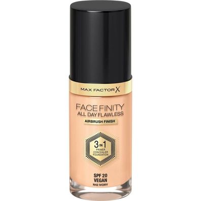 Max Factor Facefinity All Day Flawless 3In1 Foundation N42-Ivory 30ml