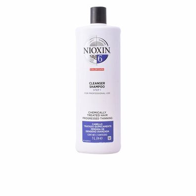 Nioxin System 6 Shampoo Volumizing Very Weak Fine Hair Chemically Treated Hair 1000ml