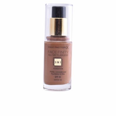Max Factor Facefinity 3In1 Primer Concealer And Foundation Spf20 100 Suntan 30ml