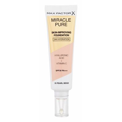Max Factor Miracle Pure Foundation Spf30 35-Pearl Beige