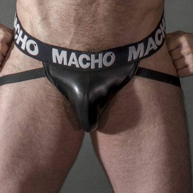 MACHO - MX25NC JOCK BLACK Leather XL