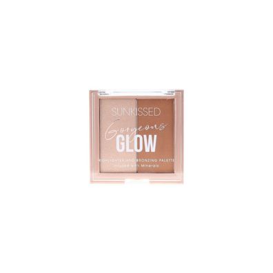 Sunkissed Gorgeous Glow Palette 5g Highlighter + 5g Bronzer